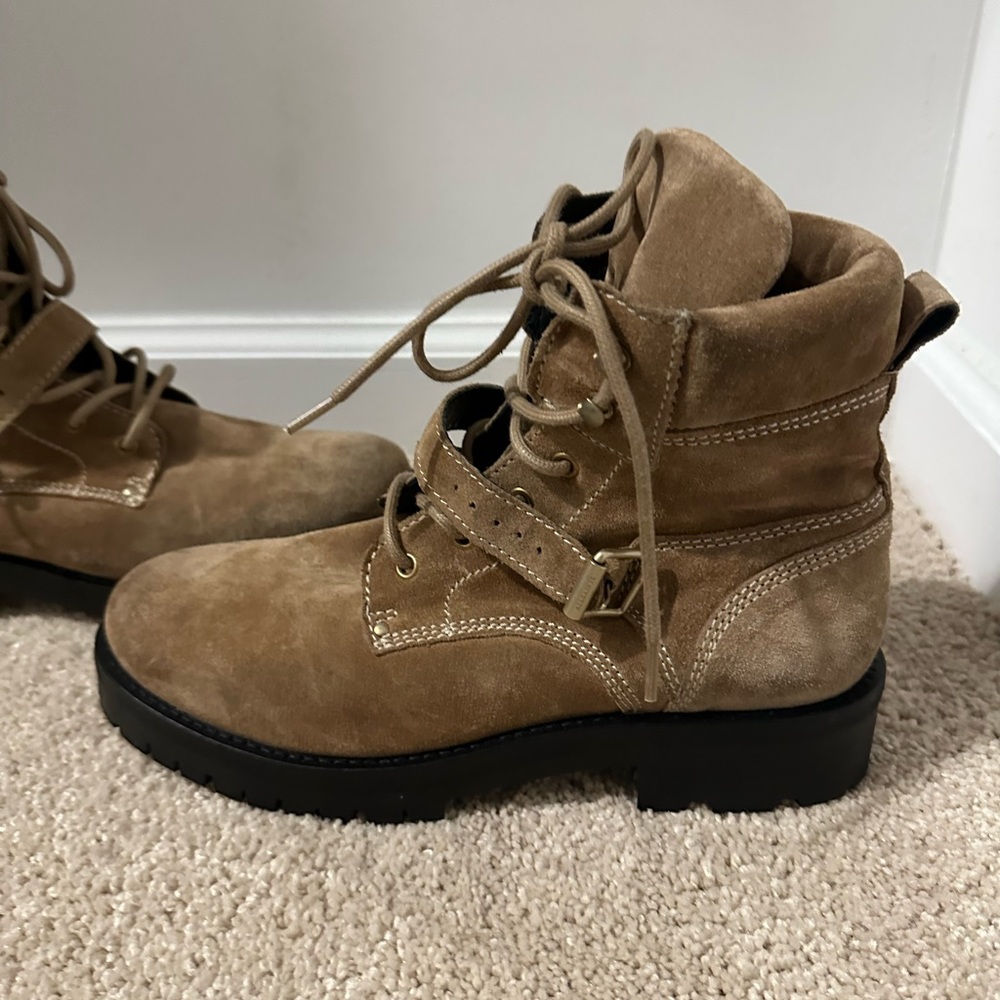 All Saints Paulina Suede Buckle Boots